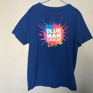 KIDS' BLUE MAN GROUP PAINT SPLASH LOGO T-SHIRT